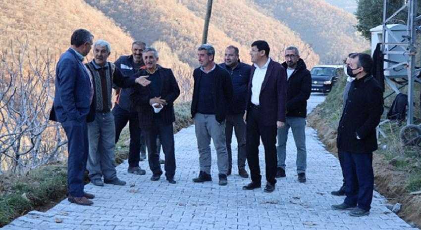 KAHVEDERESİ'NDE BAŞKAN ÖZCAN'A SEVGİ SELİ
