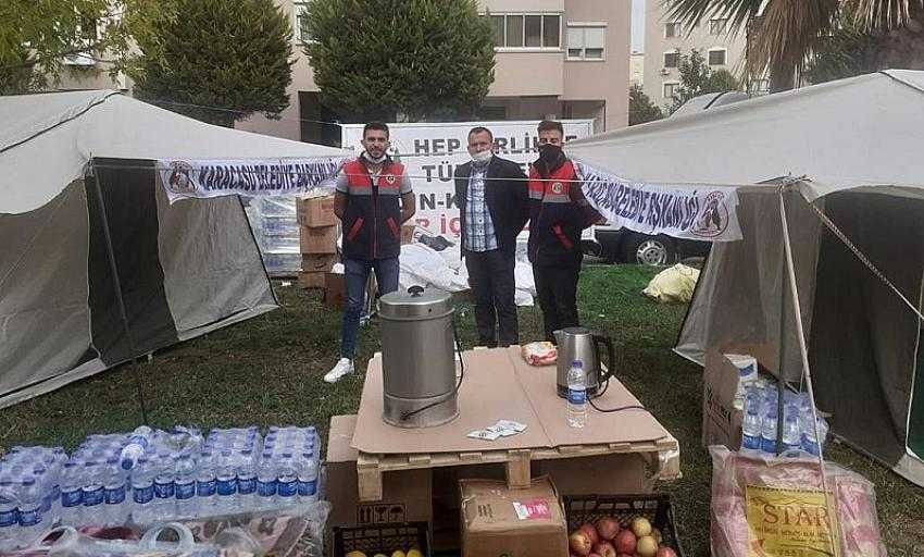Karacasu Belediyesi Depremzedelerin Yardımına Koştu