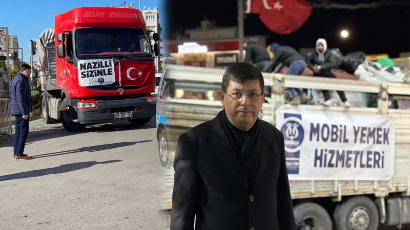 NAZİLLİ: 'GELDİK İŞTE DOSTUM, YÜZÜN GÜLSÜN' DEDİ