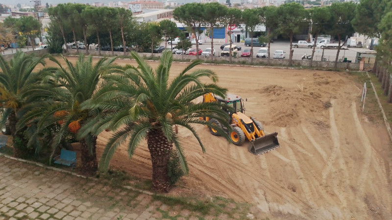 Nazilli MESEM spor sahası yeniden düzenleniyor