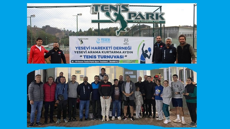YESEVİ ARAMA KURTARMA  AYDIN TENİS TURNUVASI SONUÇLANDI