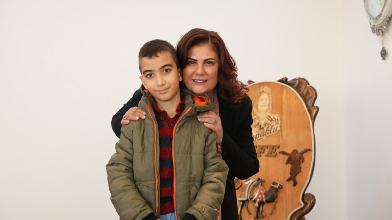 İlkokul öğrencisi Ali Efran'dan Başkan Çerçioğlu'na ziyaret