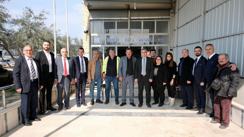 KORKMAZ DEMİRCİLER ODASINI ZİYARET ETTİ