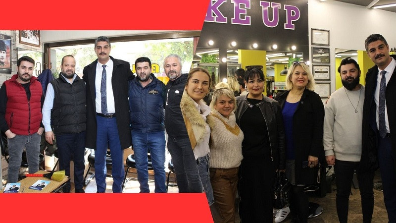 Ali Çetinkaya kuaförleri ziyaret etti!