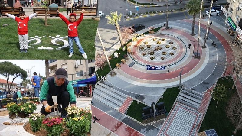 Nazilli Cumhuriyet Meydanı yenilendi