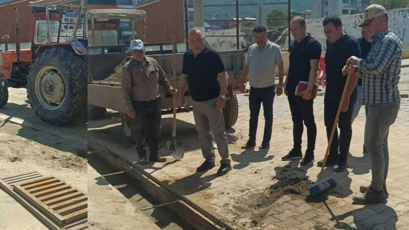 Bozdoğan’da mazgal temizliği ve yenileme çalışması