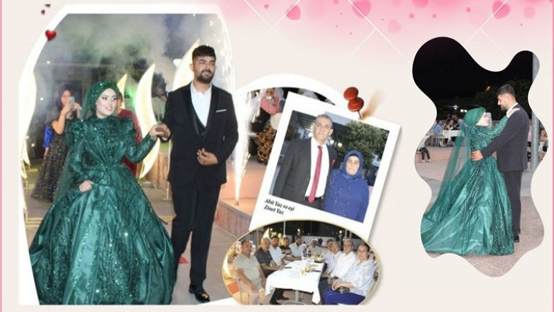 Nazlıcan ve Yasin muhteşem düğünle dünya evine girdi
