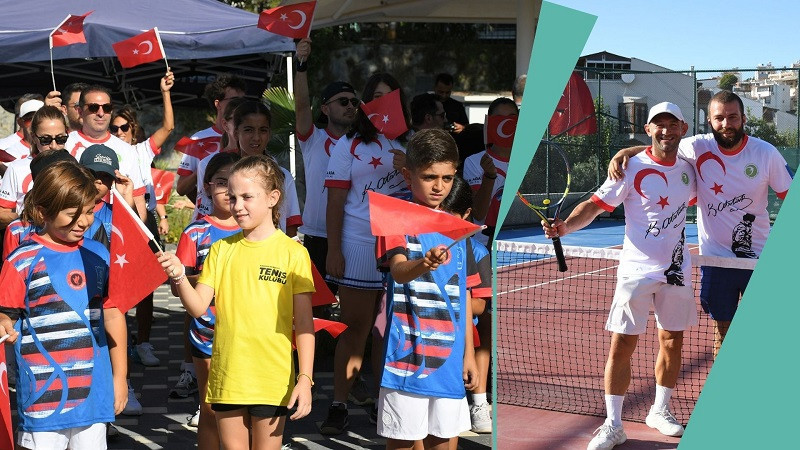 Kuşadası'nda Zafer Bayramı Coşkusu Tenis Turnuvasıyla Kutlanıyor