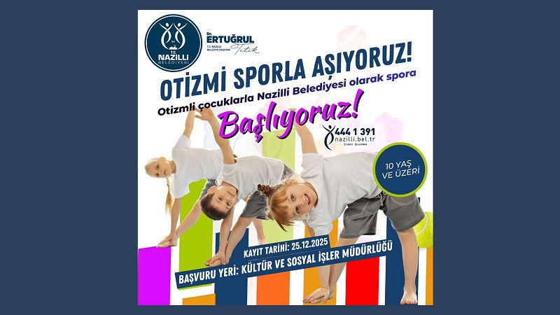Nazilli Belediyesi’nden otizmli çocuklara spor kursu