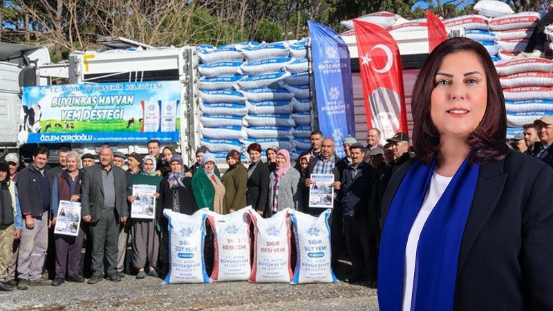 Başkan Çerçioğlu, üreticilere yönelik yem hibesi uygulamasını sürdürüyor