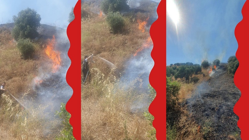 Nazilli Belediyesi ekipleri Bozyurt'taki yangın söndürme çalışmalarına destek verdi